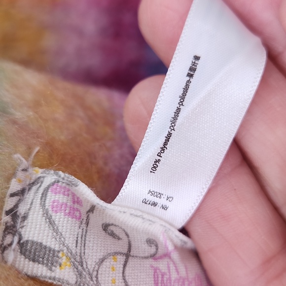 FREE PEOPLE Fringe Throw Blanket Skye Pink Blu - Picture 3 of 5